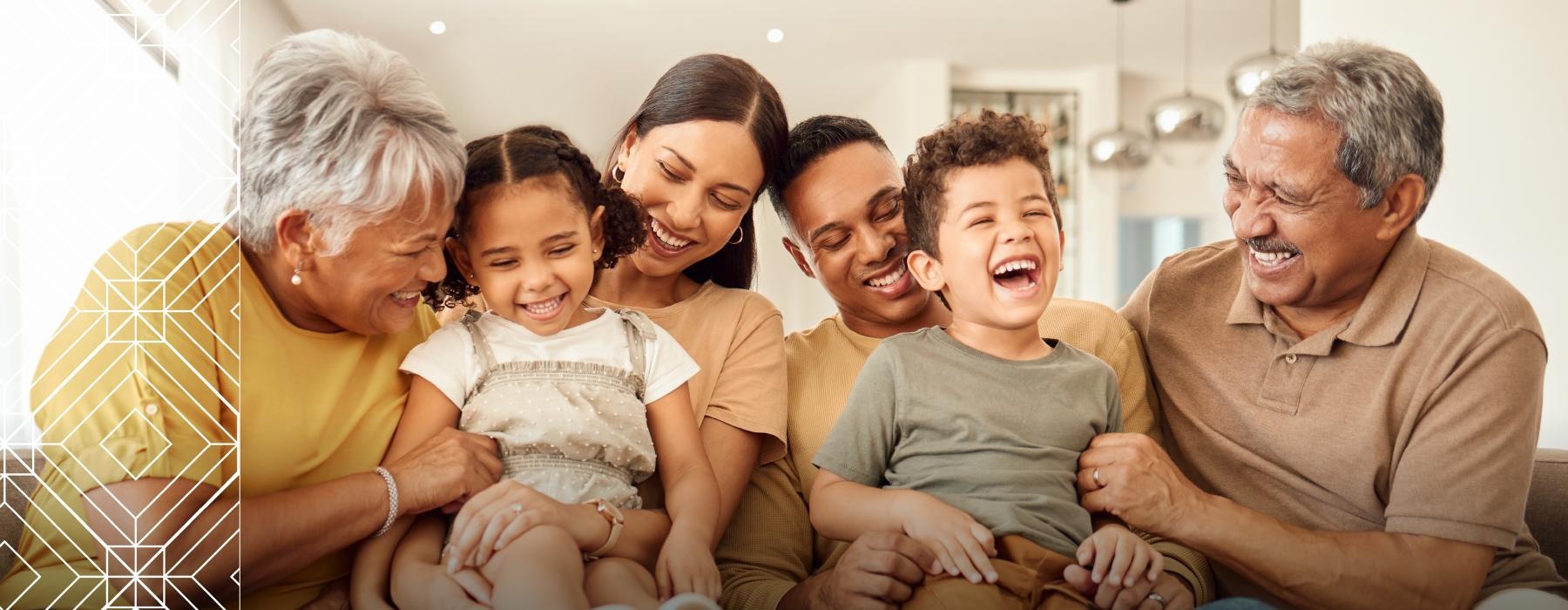 The essence of exceptional living a family smiling and laughing